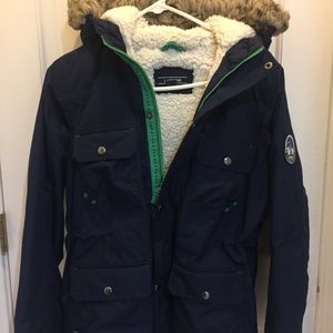 Boys Lands End Expedition Parka Size L(14-16)
